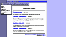 What Freepoc.de website looked like in 2017 (7 years ago)
