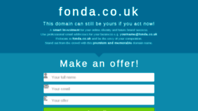 What Fonda.co.uk website looked like in 2017 (7 years ago)