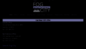 What Fogcityent.com website looked like in 2017 (7 years ago)