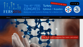 What Febs2016.org website looked like in 2017 (7 years ago)