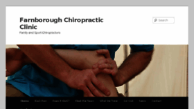 What Farnborough-chiropractic.co.uk website looked like in 2017 (7 years ago)