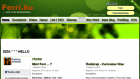 What Ferri.hu website looked like in 2017 (7 years ago)