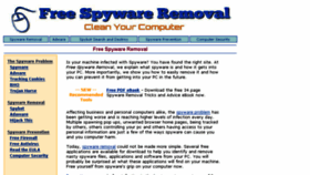 What Freespywareremoval.info website looked like in 2017 (7 years ago)