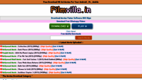 What Filmvilla.in website looked like in 2017 (7 years ago)