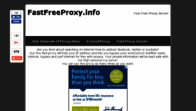 What Fastfreeproxy.info website looked like in 2017 (7 years ago)