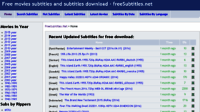 What Freesubtitles.net website looked like in 2017 (7 years ago)