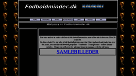 What Fodboldminder.dk website looked like in 2017 (7 years ago)