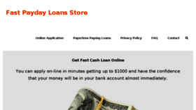 What Fastpaydayloanstore.com website looked like in 2017 (7 years ago)