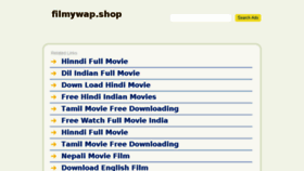 What Filmywap.shop website looked like in 2017 (7 years ago)