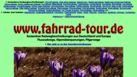 What Fahrrad-tour.de website looked like in 2017 (7 years ago)