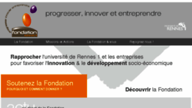 What Fondation.univ-rennes1.fr website looked like in 2017 (7 years ago)