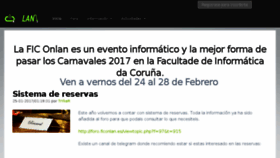 What Ficonlan.es website looked like in 2017 (7 years ago)