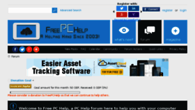 What Freepchelp.uk website looked like in 2017 (7 years ago)