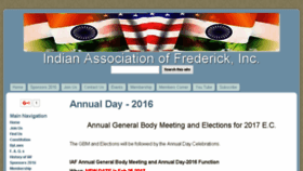 What Frederickindia.org website looked like in 2017 (7 years ago)