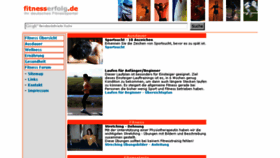 What Fitnesserfolg.de website looked like in 2017 (7 years ago)