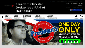 What Freedomharrisburg.com website looked like in 2017 (7 years ago)