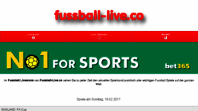 What Fussball-live.co website looked like in 2017 (7 years ago)