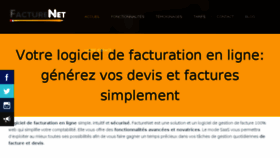 What Facturenet.fr website looked like in 2017 (7 years ago)