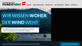 What Fahnenfabrik.at website looked like in 2017 (7 years ago)
