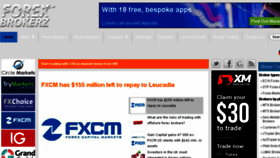 What Forexbrokerz.com website looked like in 2017 (7 years ago)