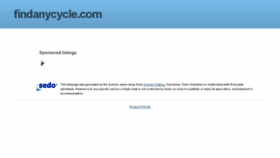 What Findanycycle.com website looked like in 2017 (7 years ago)