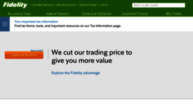 What Fidelity.com website looked like in 2017 (7 years ago)
