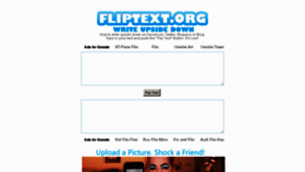 What Fliptext.org website looked like in 2017 (7 years ago)