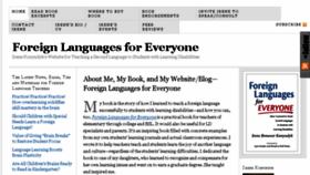 What Foreignlanguagesforeveryone.com website looked like in 2017 (7 years ago)
