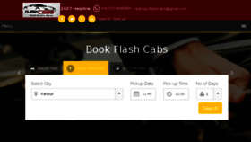 What Flashcabs.com website looked like in 2017 (7 years ago)