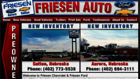 What Friesenauto.com website looked like in 2017 (7 years ago)
