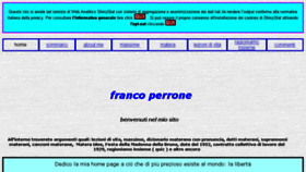 What Francoperrone.it website looked like in 2017 (7 years ago)