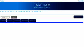 What Fareham.gov.uk website looked like in 2017 (7 years ago)