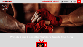 What Fight.tv website looked like in 2017 (7 years ago)