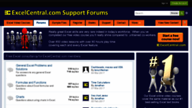 What Forums.excelcentral.com website looked like in 2017 (7 years ago)