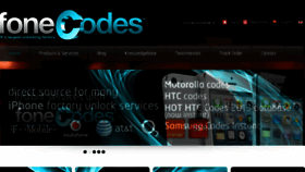 What Fonecodes.co.uk website looked like in 2017 (7 years ago)