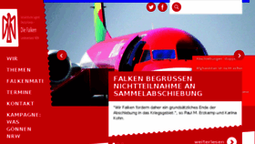 What Falkennrw.de website looked like in 2017 (7 years ago)