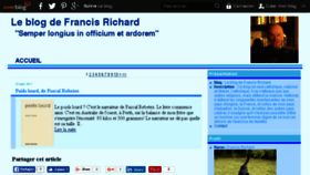 What Francisrichard.net website looked like in 2017 (7 years ago)