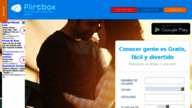 What Flirtbox.es website looked like in 2017 (7 years ago)