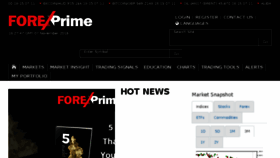 What Forexprime.com website looked like in 2017 (7 years ago)