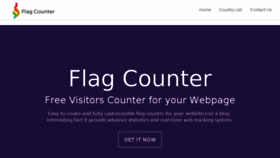 What Flagcounter.me website looked like in 2017 (7 years ago)