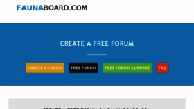 What Faunaboard.com website looked like in 2017 (7 years ago)