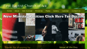 What Firstbaptistiva.org website looked like in 2017 (7 years ago)