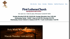 What Firstlutheranchurch.com website looked like in 2017 (7 years ago)