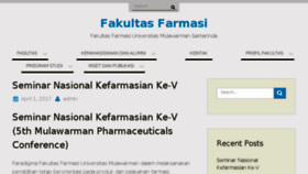 What Farmasi.unmul.ac.id website looked like in 2017 (7 years ago)
