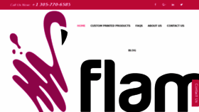 What Flamingopaper.com website looked like in 2017 (7 years ago)