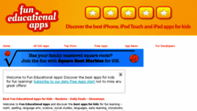What Funeducationalapps.com website looked like in 2017 (7 years ago)