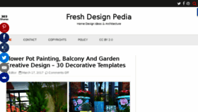 What Freshdesignpedia.com website looked like in 2017 (7 years ago)