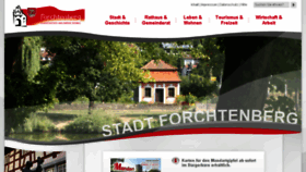 What Forchtenberg.de website looked like in 2017 (7 years ago)