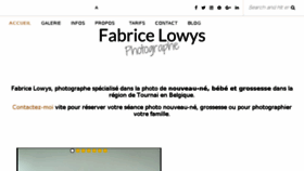 What Fabricelowys.com website looked like in 2017 (7 years ago)