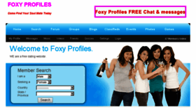 What Foxyprofiles.com website looked like in 2017 (7 years ago)
